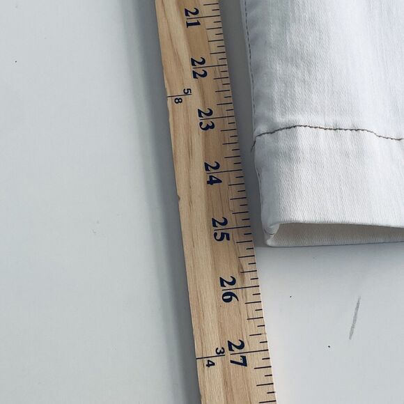 Mersea Voyageur Jeans Size 26 Nomad Cropped Sailor White Sails Pants NEW - Picture 8 of 12